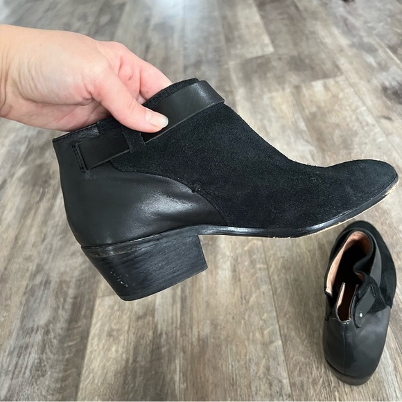Madewell Charley Collar Block Heel Leather & Suede Boots - Picture 3 of 15